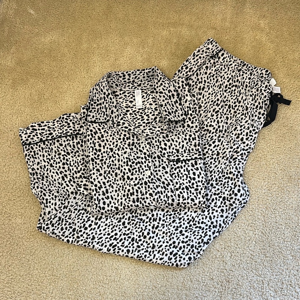 Stars Above Animal Print Pajama Set